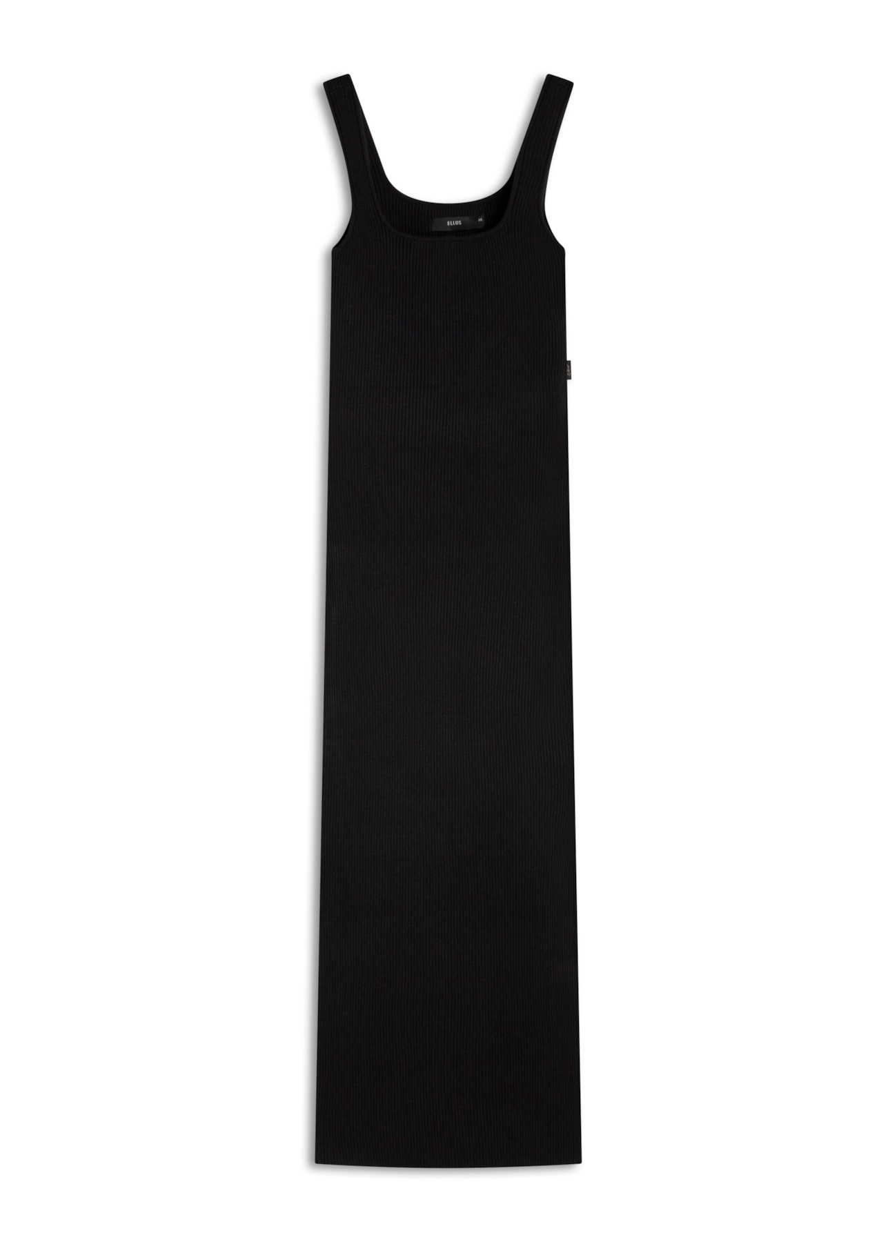 Vestido Visco Dress Ribbed Sleeveless Preto