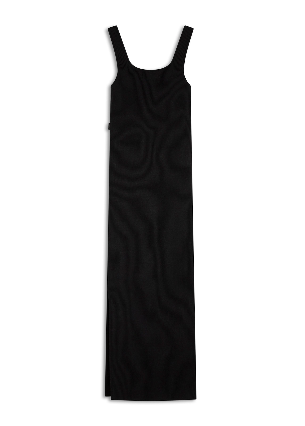 Vestido Visco Dress Ribbed Sleeveless Preto