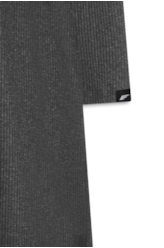 Vestido Viscocrepe Mescla Twisted Cinza Mescla