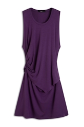 Vestido Viscolycra Side Knot Dress Roxo
