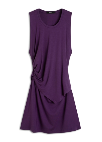 Vestido Viscolycra Side Knot Dress Roxo