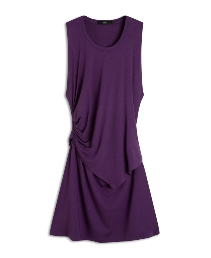 Vestido Viscolycra Side Knot Dress Roxo