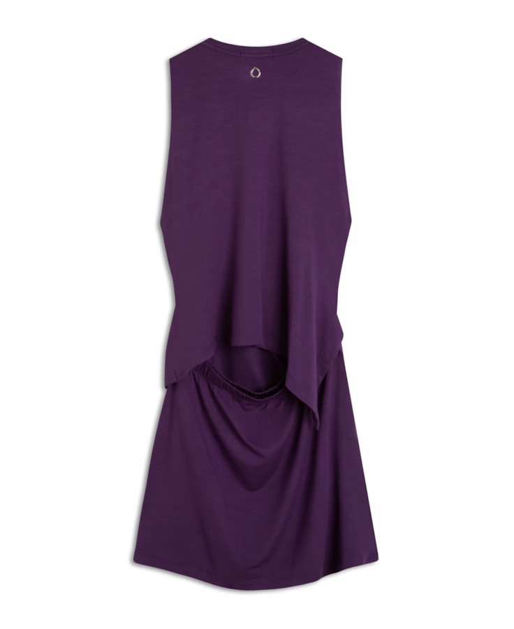 Vestido Viscolycra Side Knot Dress Roxo