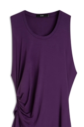 Vestido Viscolycra Side Knot Dress Roxo