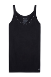 Vestido Viscotricot Eyelets Dress Preto
