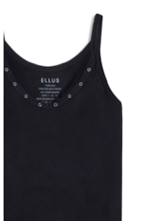 Vestido Viscotricot Eyelets Dress Preto