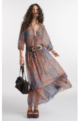Vestido Watercolor Petroleo