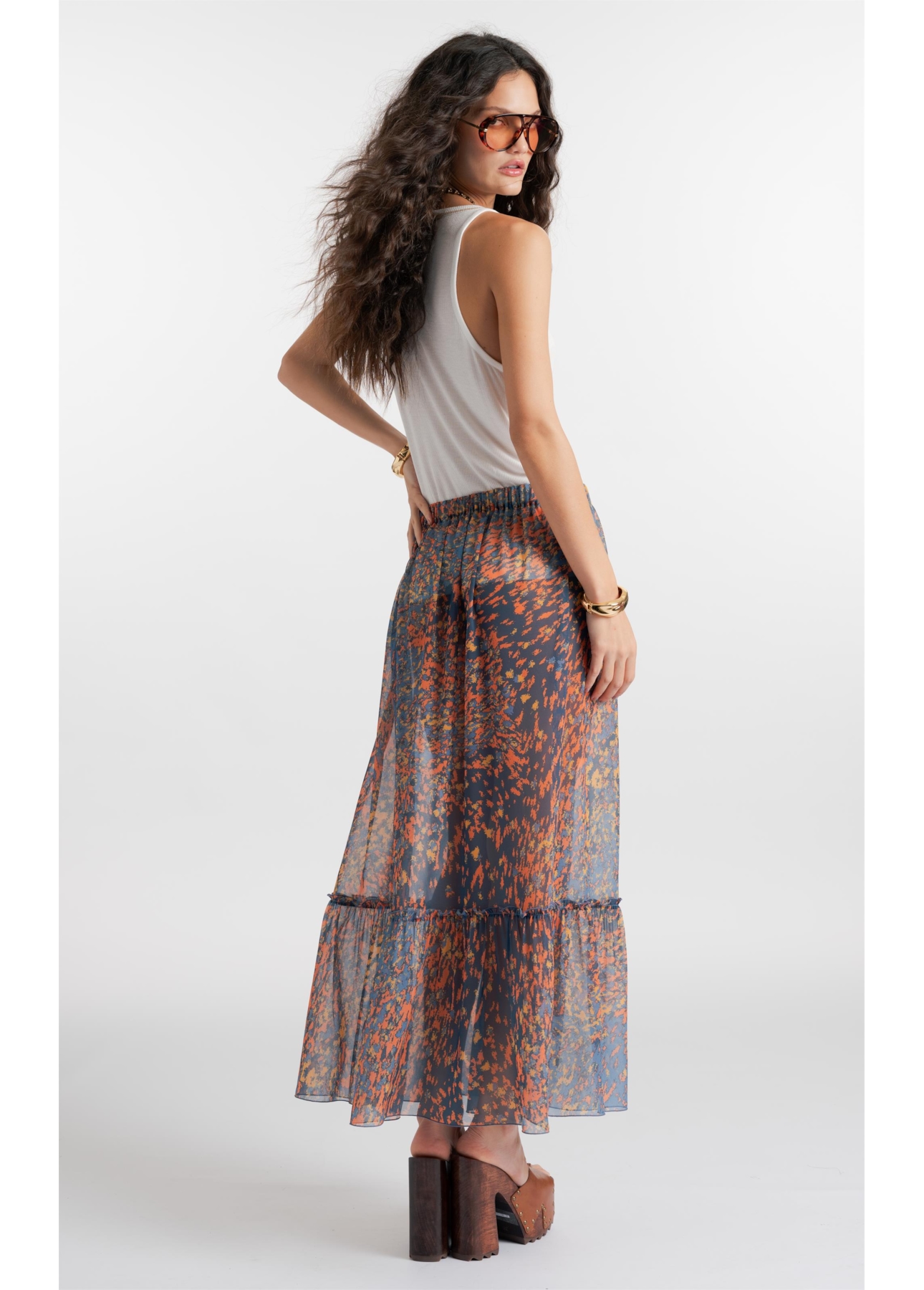 Vestido Watercolor Petroleo