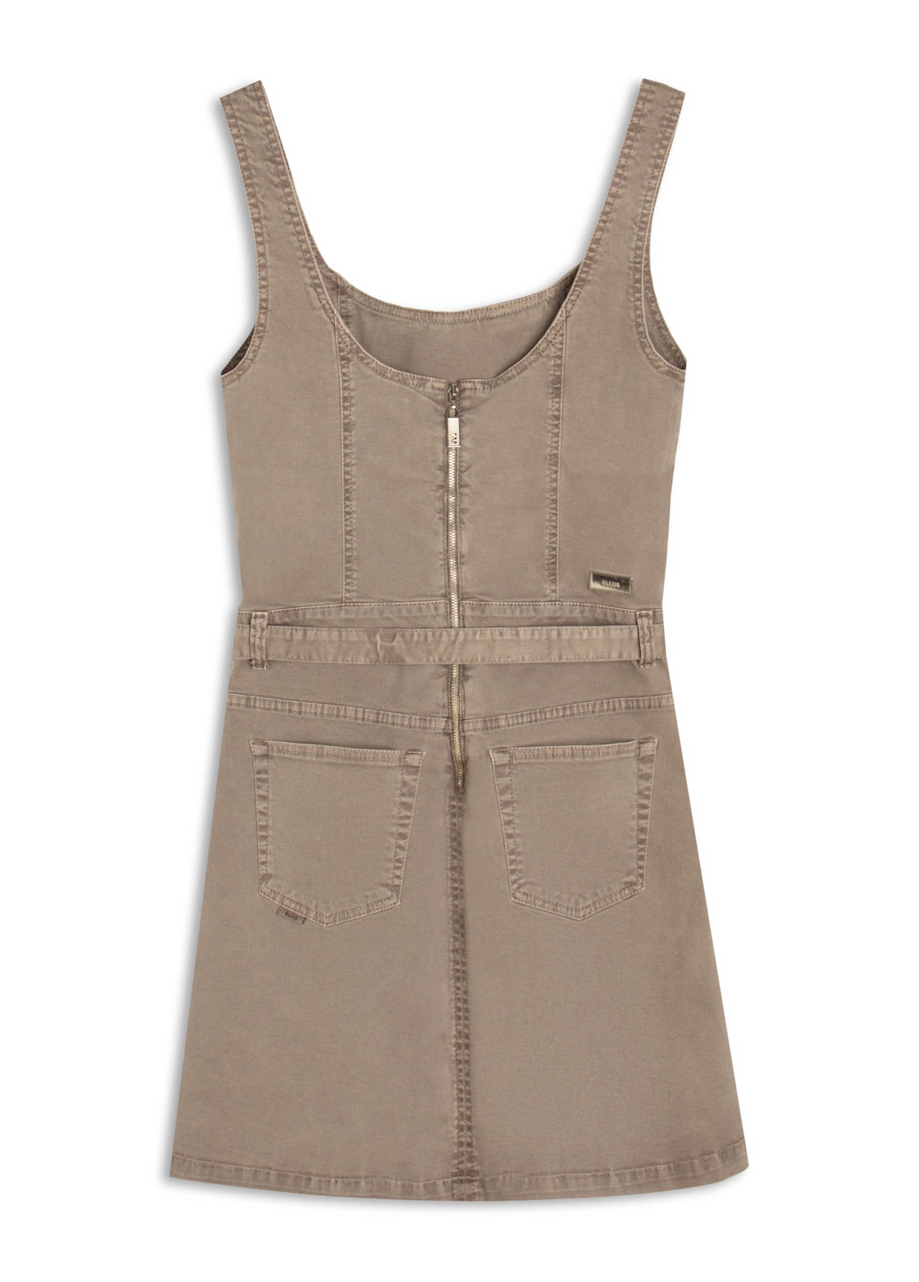 Vestido Whit Denim Vestido Pregas Mouse