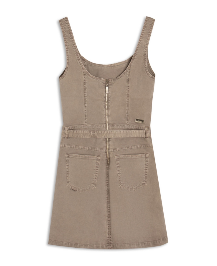 Vestido Whit Denim Vestido Pregas Mouse