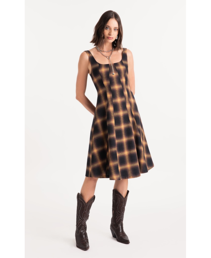 Vestido Wool Touch Cepheus Pieces Camel