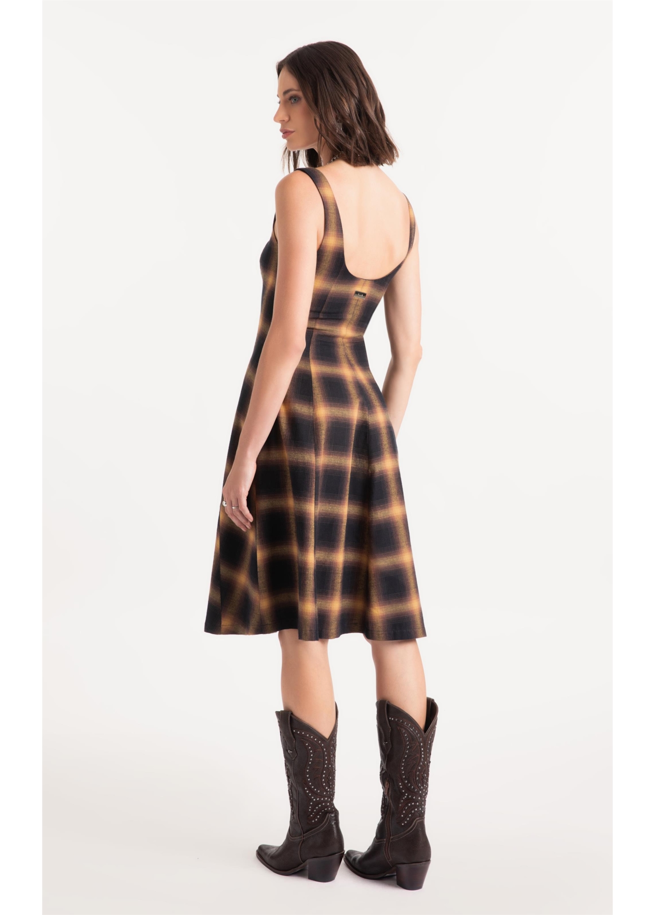Vestido Wool Touch Cepheus Pieces Camel