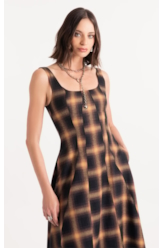 Vestido Wool Touch Cepheus Pieces Camel