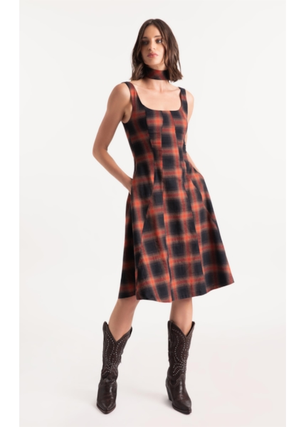 Vestido Wool Touch Cepheus Pieces Telha