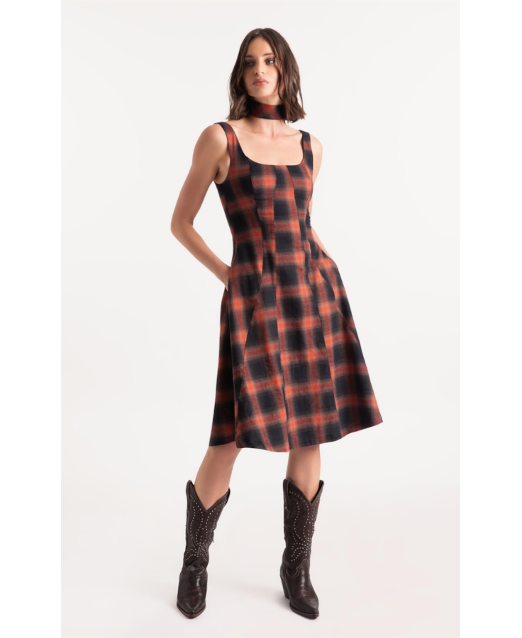 Vestido Wool Touch Cepheus Pieces Telha