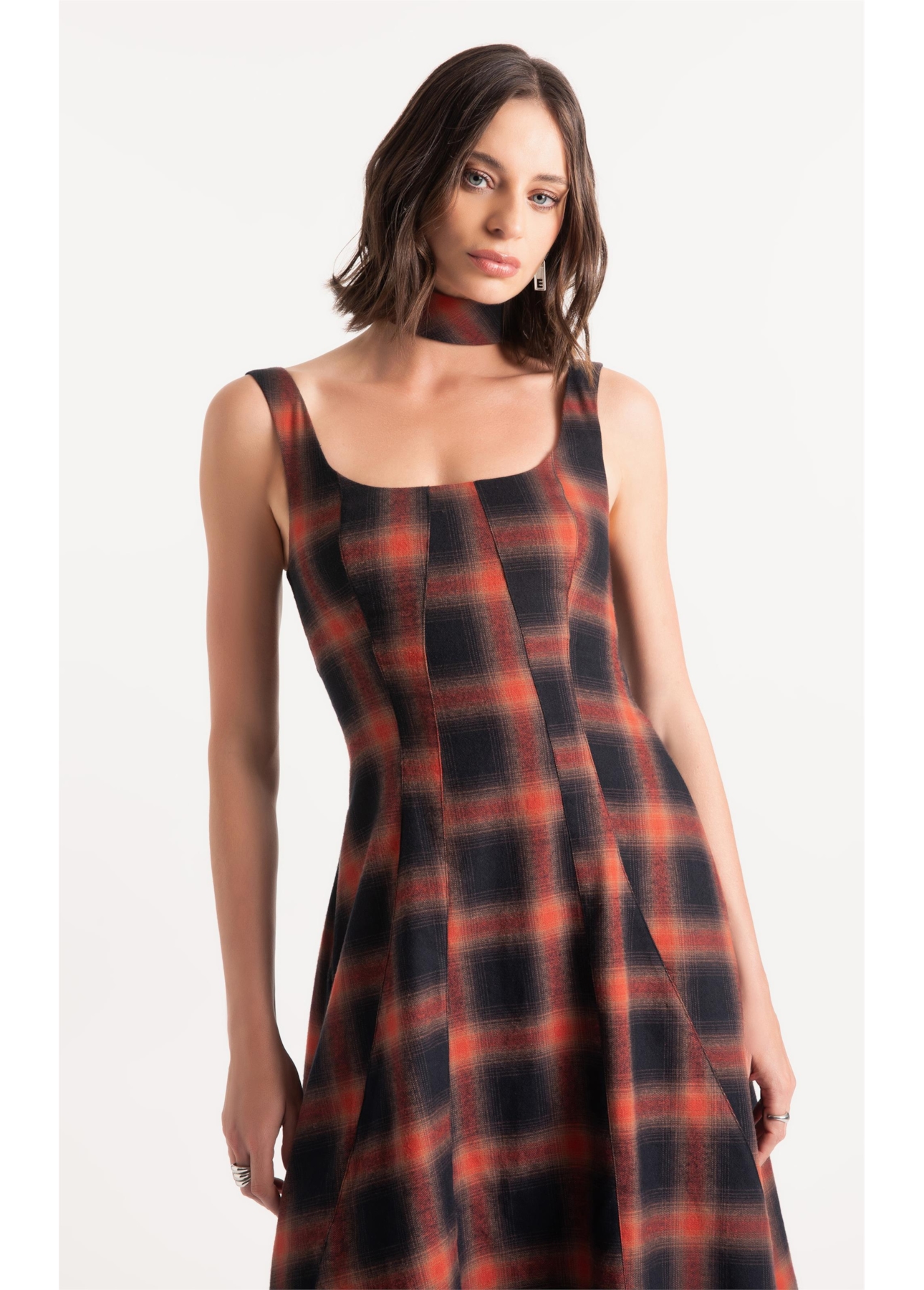 Vestido Wool Touch Cepheus Pieces Telha