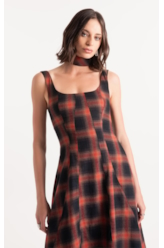 Vestido Wool Touch Cepheus Pieces Telha