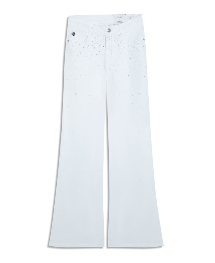 Vintage Denim Color Flare Cristal Branco