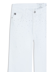 Vintage Denim Color Flare Cristal Branco