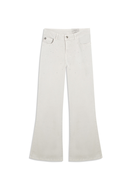 Vintage Denim Color Flare Cristal Silver