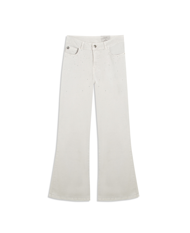 Vintage Denim Color Flare Cristal Silver