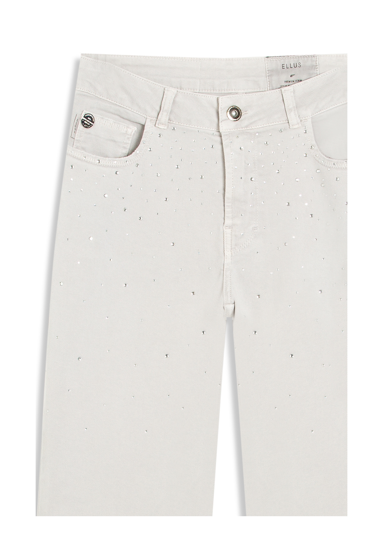 Vintage Denim Color Flare Cristal Silver