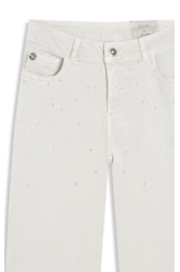 Vintage Denim Color Flare Cristal Silver