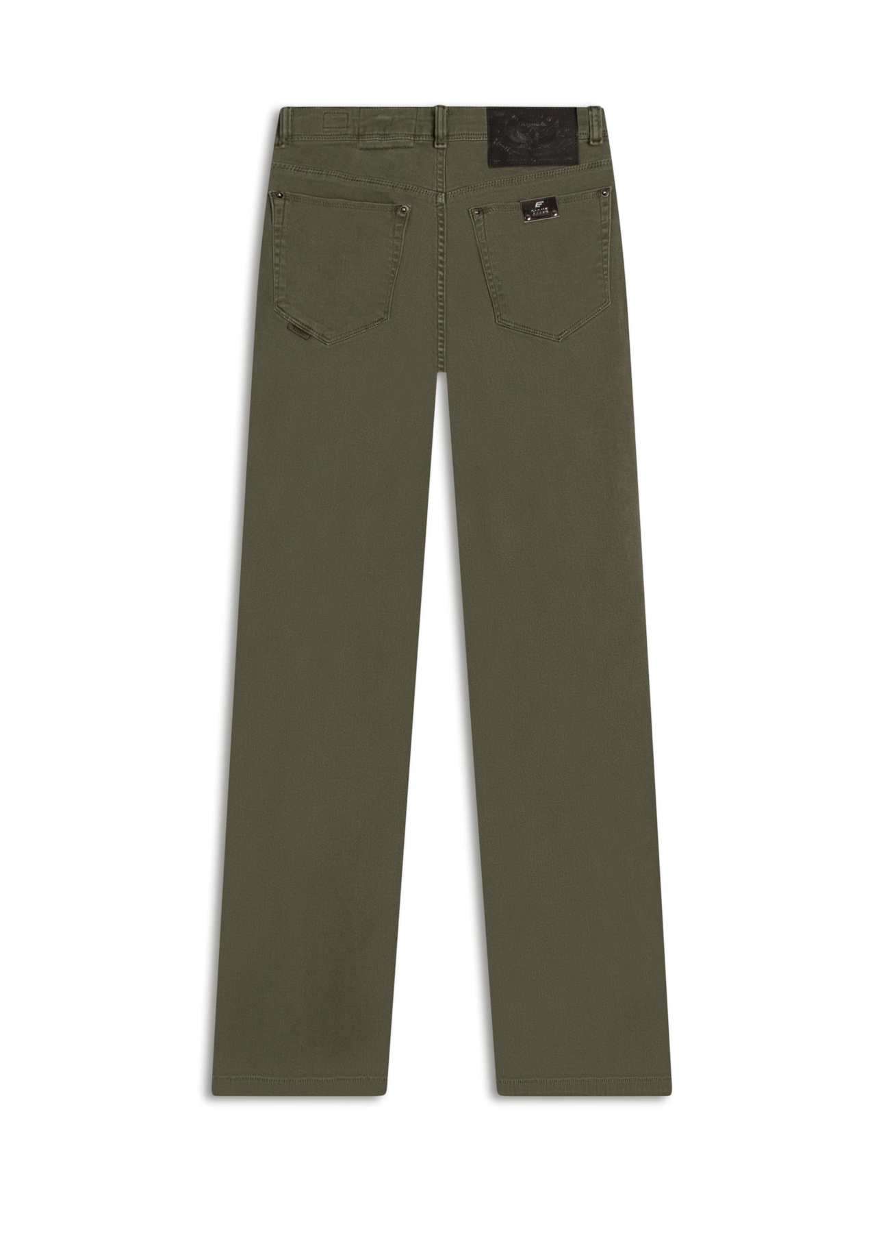 Vintage Denim Color Flare Placa Verde Escuro