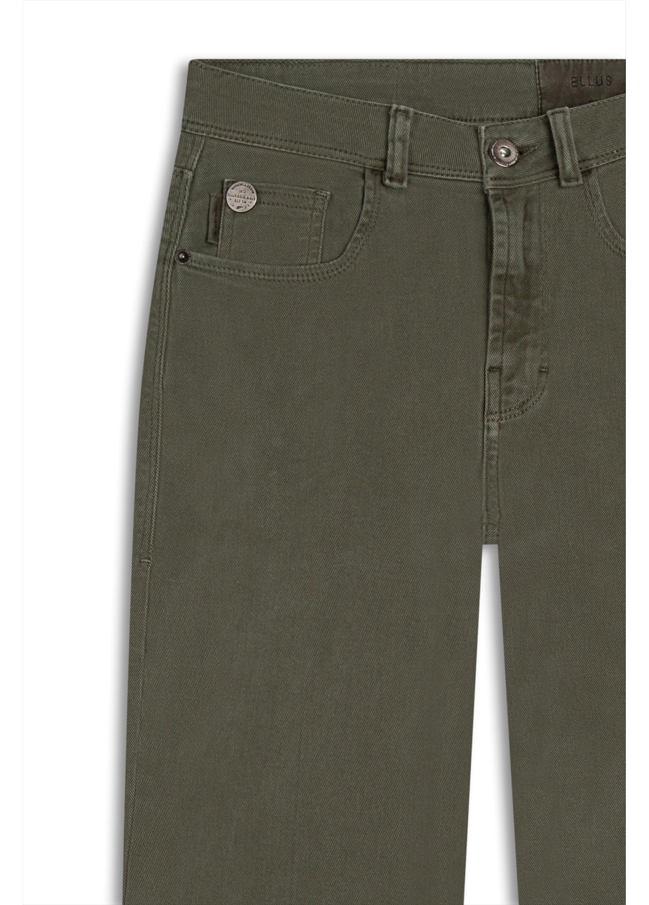 Vintage Denim Color Flare Placa Verde Escuro