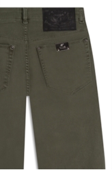Vintage Denim Color Flare Placa Verde Escuro