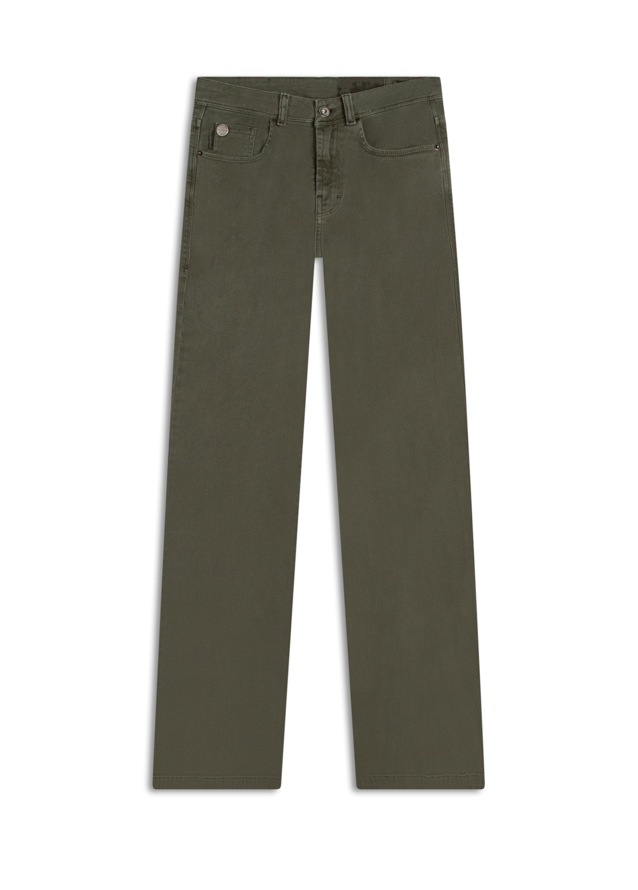 Vintage Denim Color Flare Placa Verde Escuro