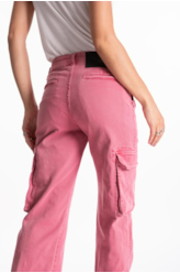 Vintage Denim Color Patheph Cargo Mauve