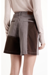 Vintage Denim Color Wide Bicolor Castor