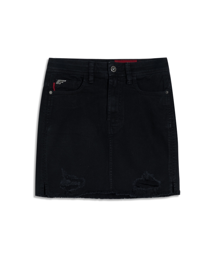 Vintage Denim Color Zoe Destroyed Preto