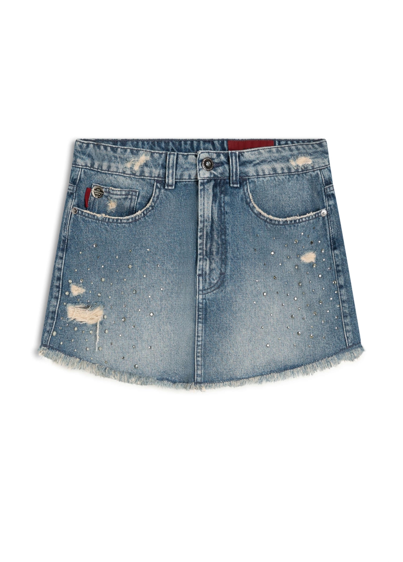 Vintage Denim Ii Nina Pedras Médio C/ Puídos e Matriz