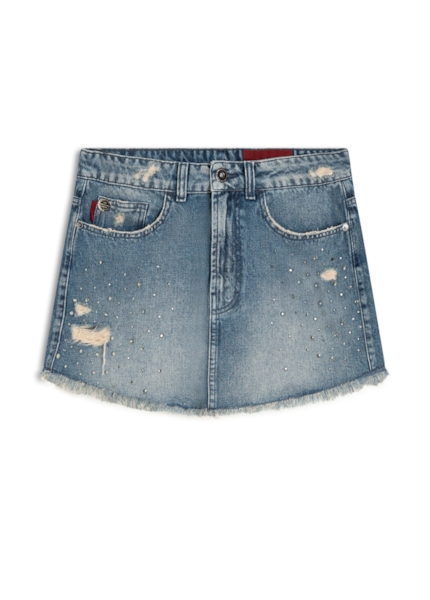 Vintage Denim Ii Nina Pedras Médio C/ Puídos e Matriz