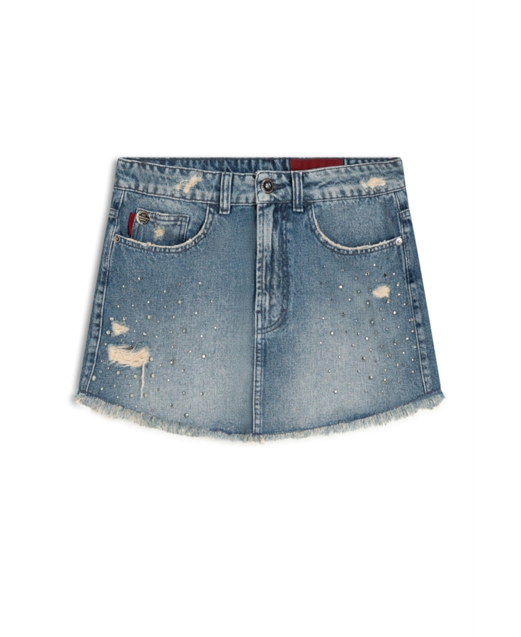 Vintage Denim Ii Nina Pedras Médio C/ Puídos e Matriz