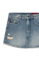 Vintage Denim Ii Nina Pedras Médio C/ Puídos e Matriz