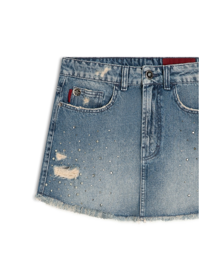 Vintage Denim Ii Nina Pedras Médio C/ Puídos e Matriz