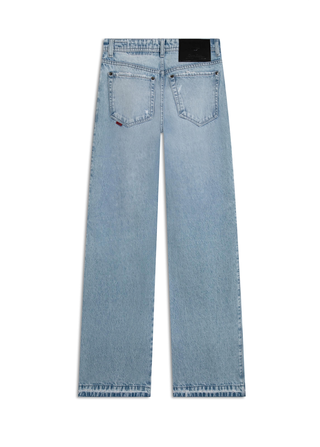 Vintage Denim Ii Patheph Wide Lat. Des Lav.Claro C/ Grampos + Puidos