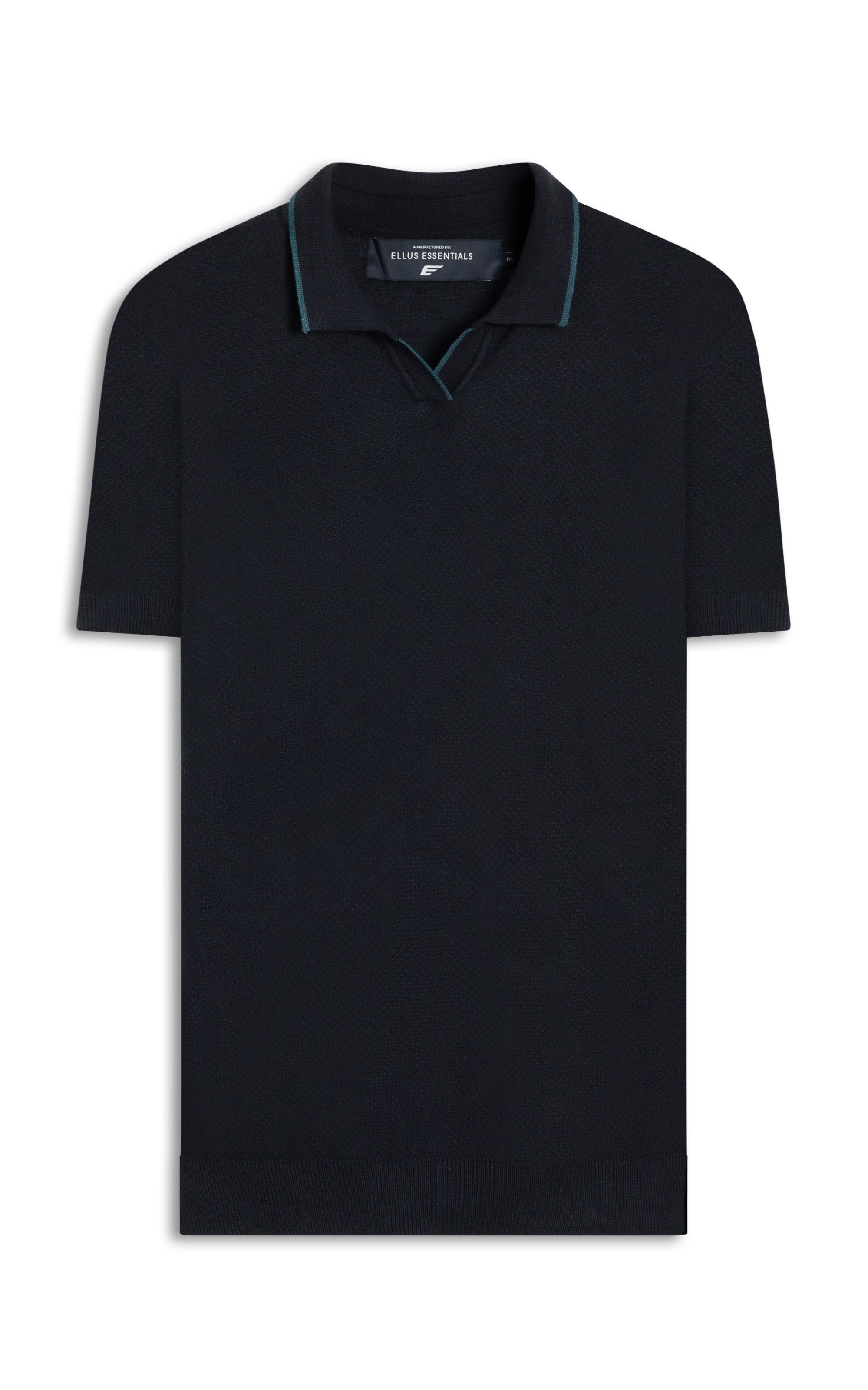 Visco Blend Polo Piquet Mc Preto Visco Blend Polo Piquet Mc Preto
