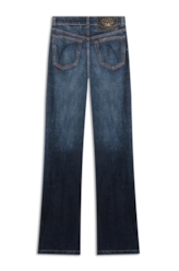 Visco Indigo Elastic (Bootcut) Filigrana Lav. Escuro C/ Rede