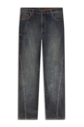 Visco Indigo Elastic (Bootcut) Filigrana Lav. Escuro C/ Rede