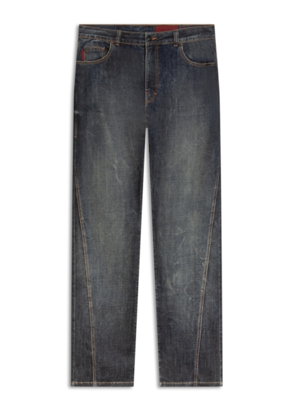 Visco Indigo Elastic (Bootcut) Filigrana Lav. Escuro C/ Rede