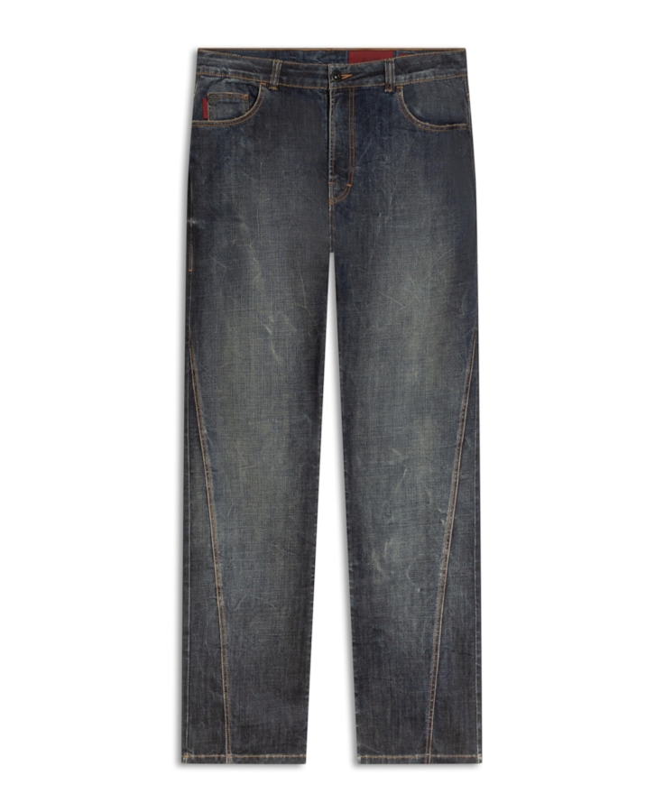 Visco Indigo Elastic (Bootcut) Filigrana Lav. Escuro C/ Rede