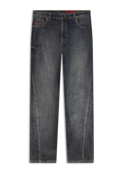 Visco Indigo Elastic (Bootcut) Filigrana Lav. Escuro C/ Rede