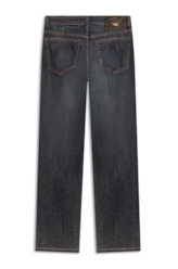 Visco Indigo Elastic (Bootcut) Filigrana Lav. Escuro C/ Rede
