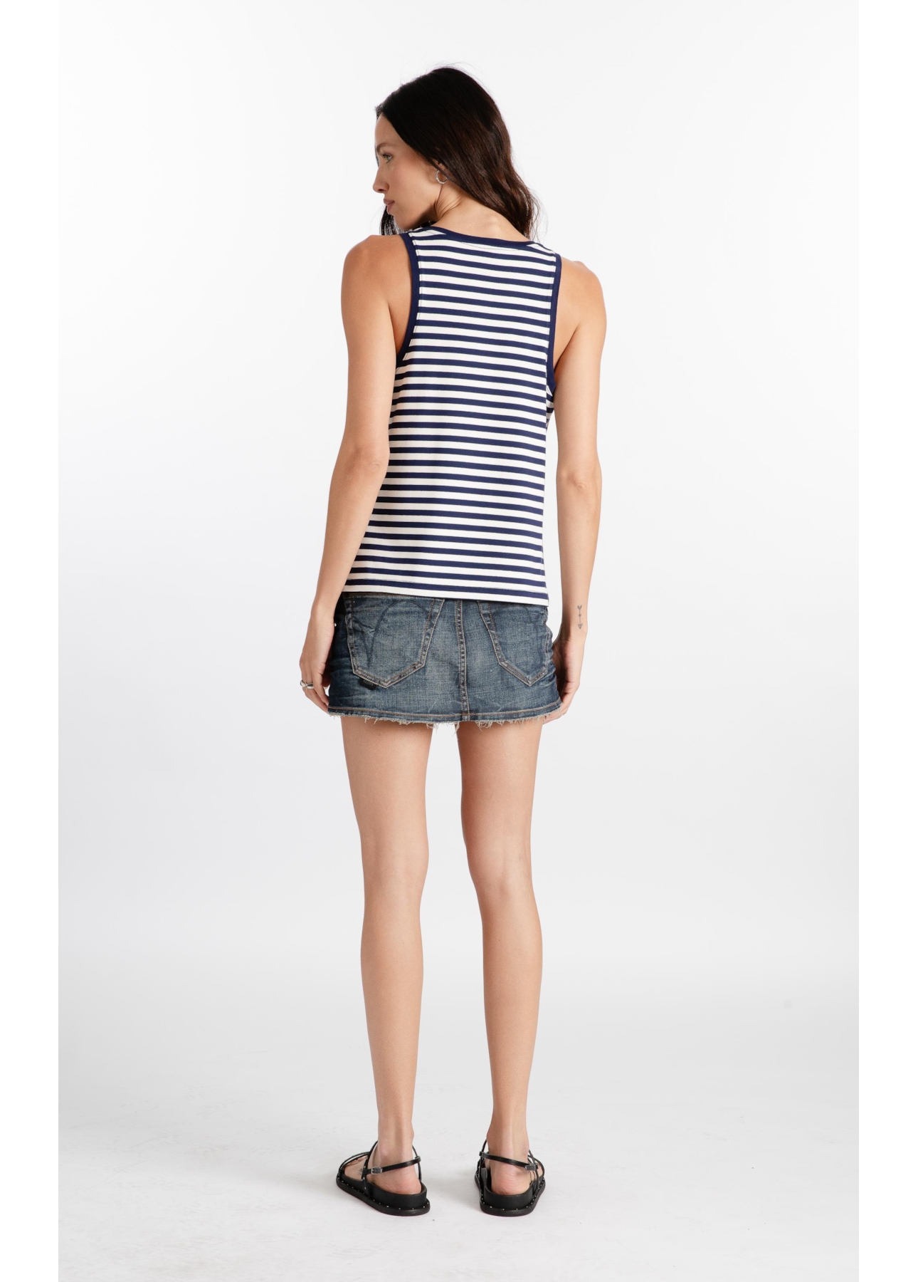 Visco Indigo Elastic (Micro) Filigrana Lav.Escuro C/ Matiz+3d