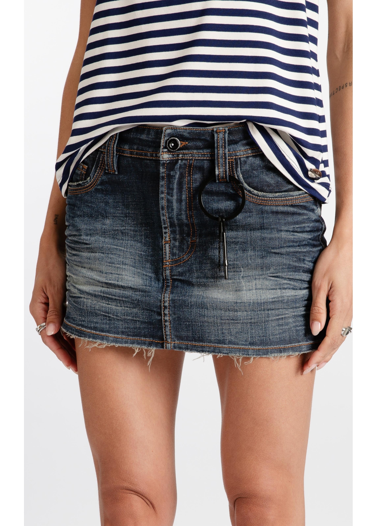 Visco Indigo Elastic (Micro) Filigrana Lav.Escuro C/ Matiz+3d