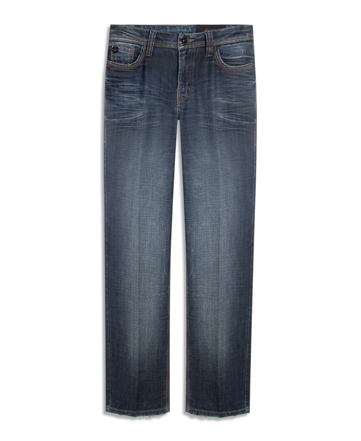 Visco Indigo Elastic (Reta) Filigrana Lav.Escuro C/ Matiz+3d